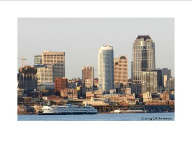 SKYLINES, Seattle at Dusk  May 2 2013