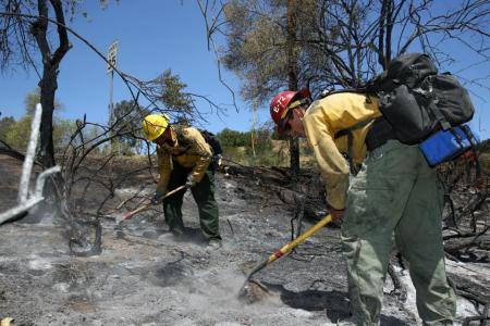 Marine Firefighters at Camp Pendleton. [Photo Credit: US Marine Cpl. Trevon Peracca | CPPA | 5/15/14