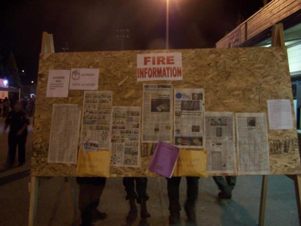 Fire Info Board [Photo Credit: King Fire IMT via Facebook]