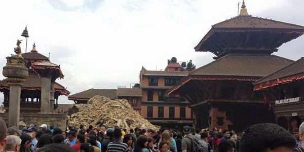 Overwhelming visible crumbled buildings seen, emotional damaged people not so much. [Photo Credit: World Vision USA]