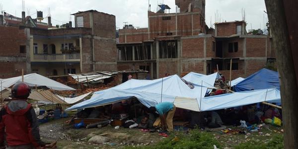 Conditions survivors are living in. [Photo Credit: World Vision USA]