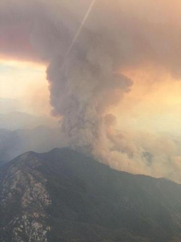 Sobereanes Fire from the Big Sur area. (Courtesy: Inciweb)