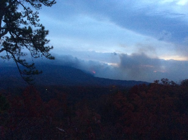 Gatlinburg Fire in the Great Smoky Mountains National Park (Credit: GSMNP)